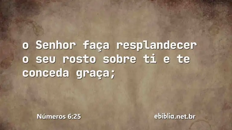 Números 6:25