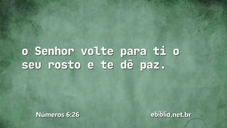 Números 6:26