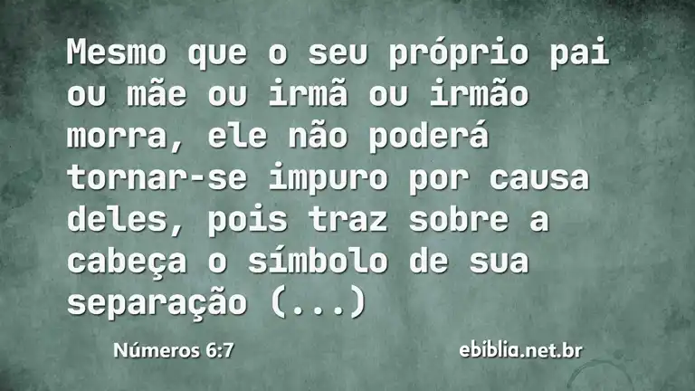 Números 6:7