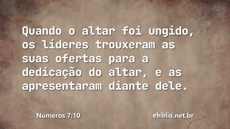 Números 7:10