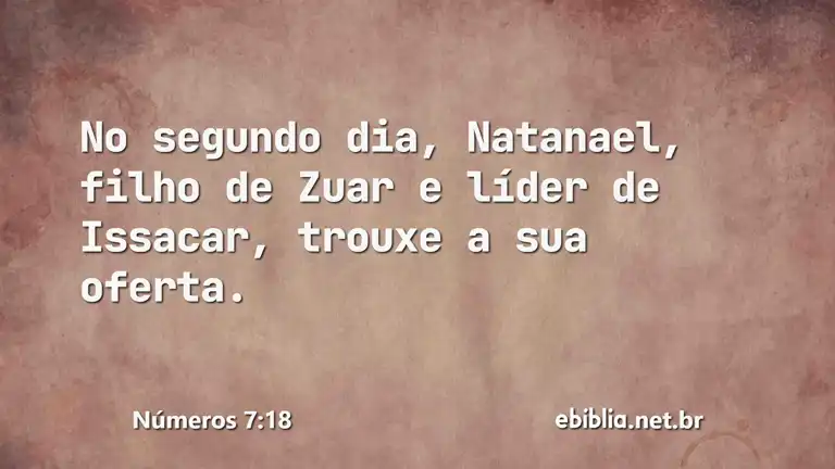 Números 7:18