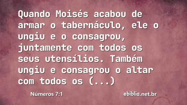 Números 7:1