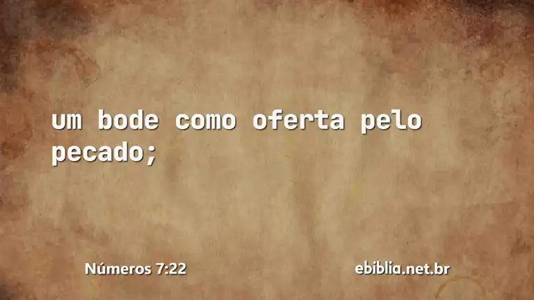 Números 7:22