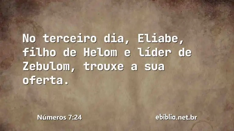 Números 7:24