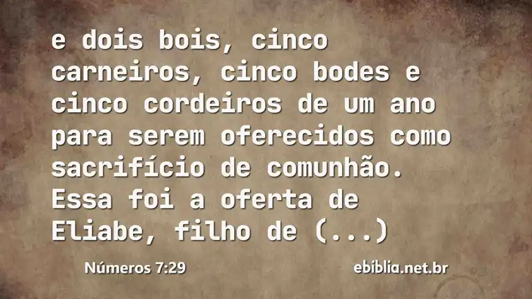 Números 7:29