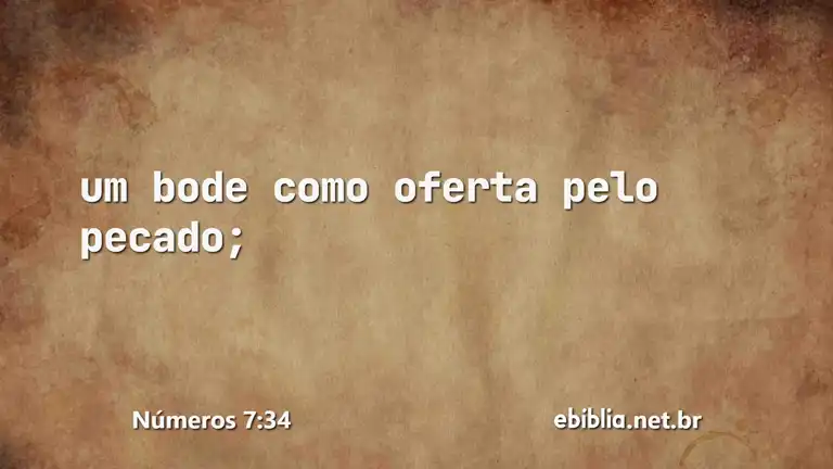 Números 7:34