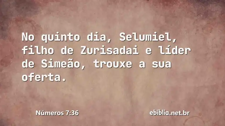 Números 7:36