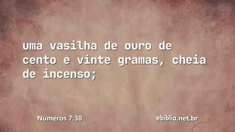 Números 7:38