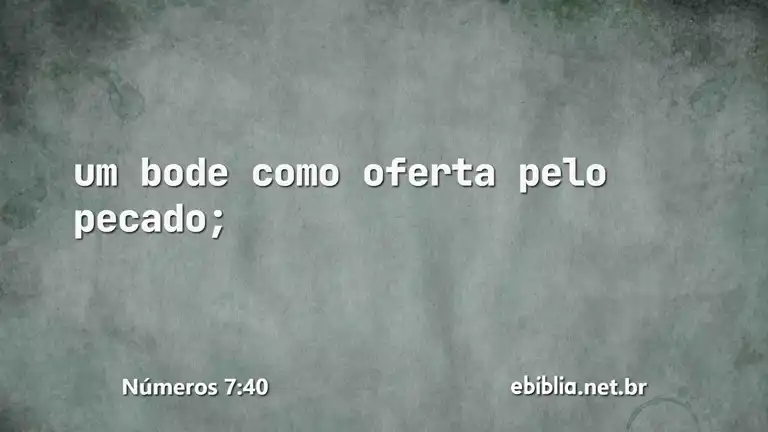 Números 7:40