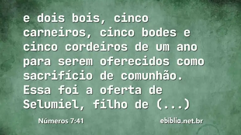 Números 7:41