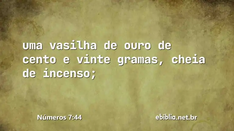 Números 7:44