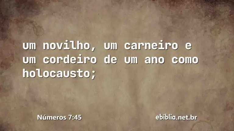 Números 7:45