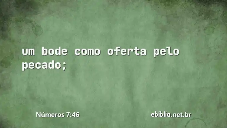 Números 7:46