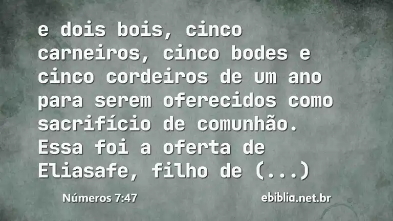 Números 7:47