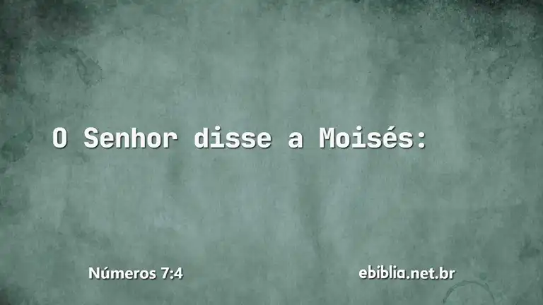 Números 7:4