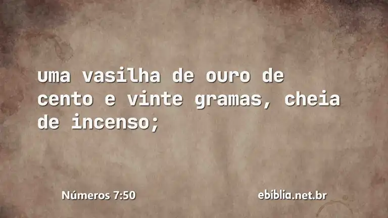 Números 7:50