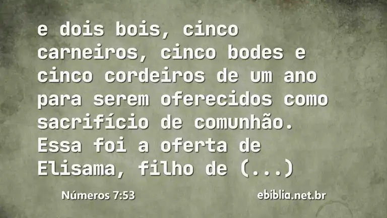 Números 7:53