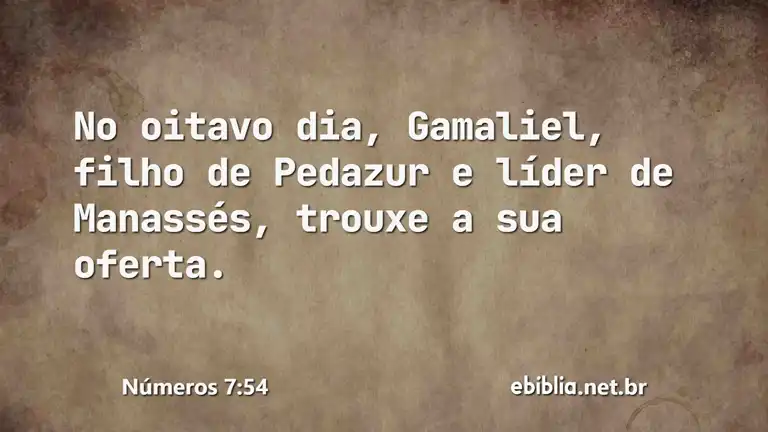 Números 7:54