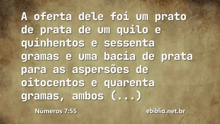 Números 7:55