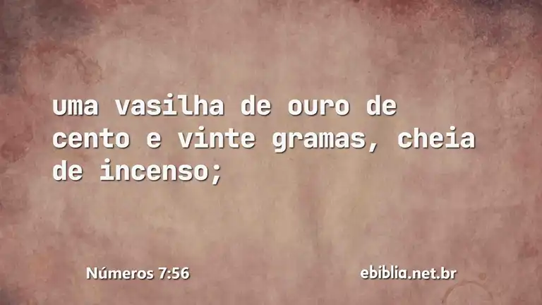 Números 7:56