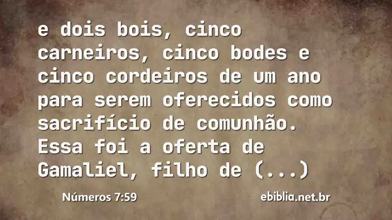 Números 7:59