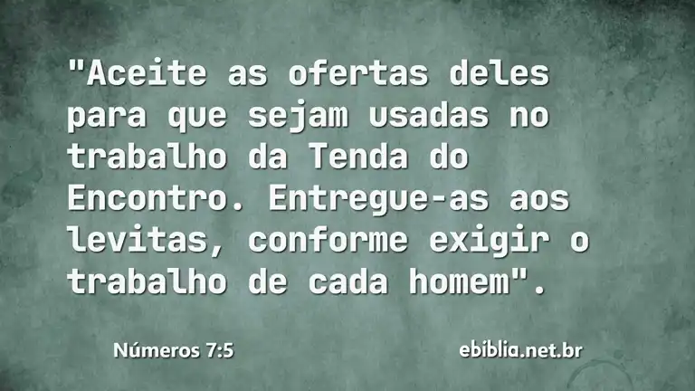 Números 7:5