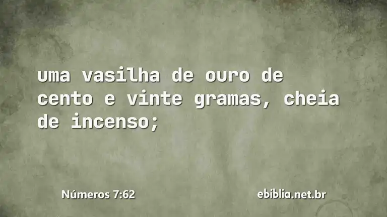 Números 7:62