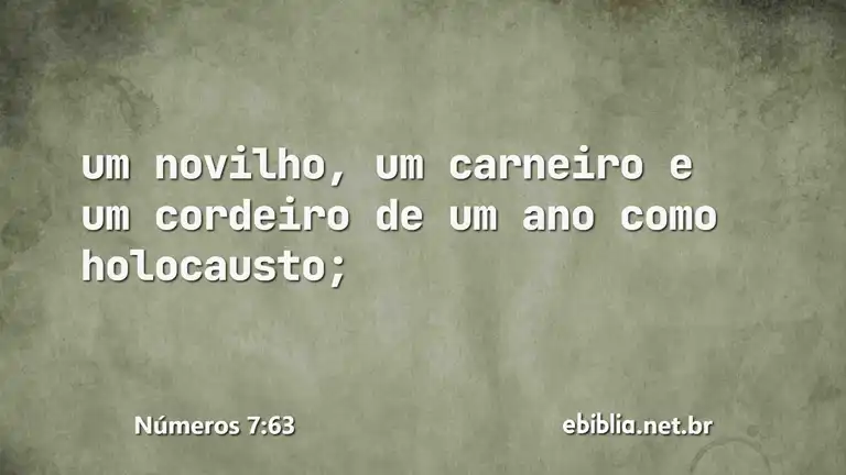 Números 7:63