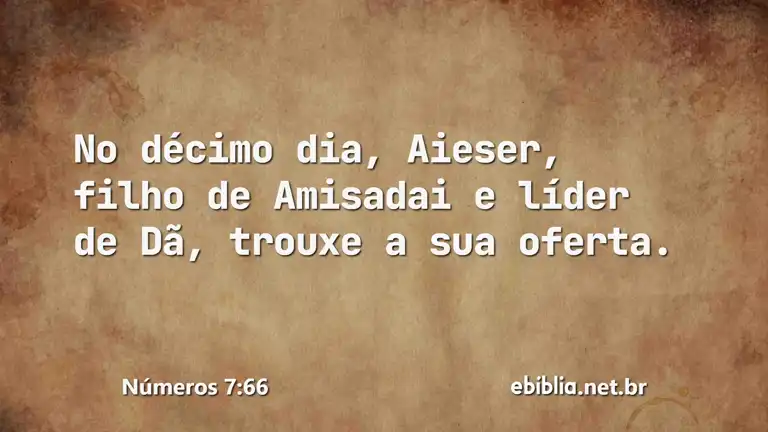 Números 7:66