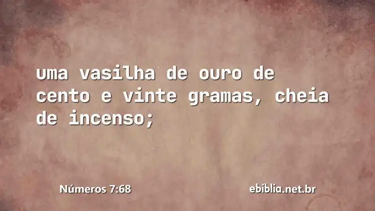 Números 7:68