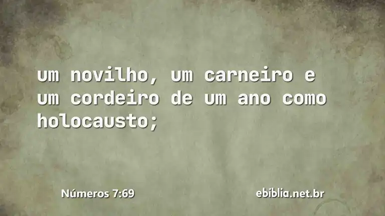 Números 7:69