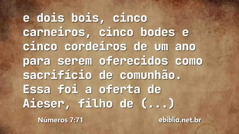 Números 7:71