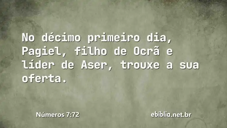 Números 7:72