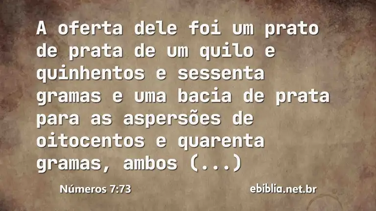 Números 7:73