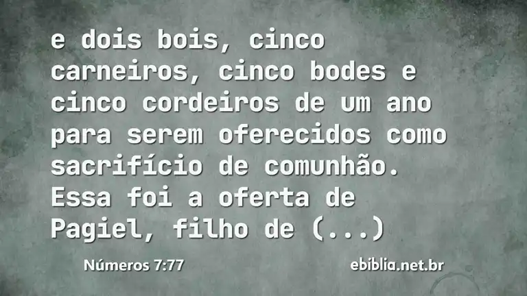 Números 7:77