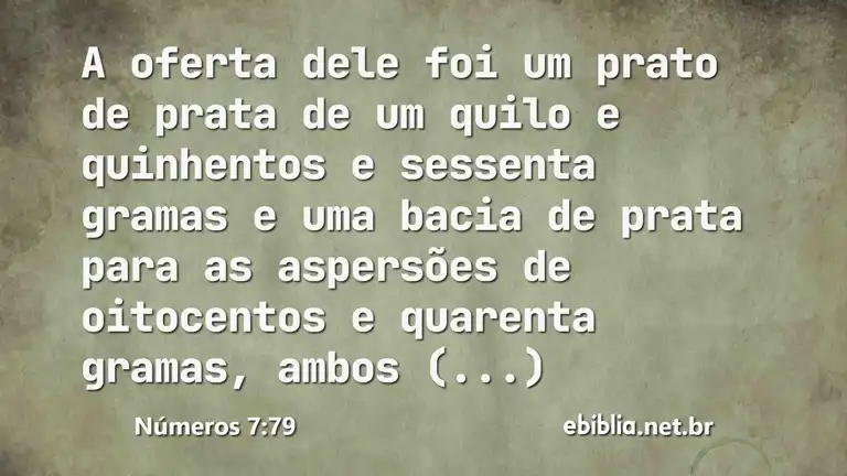 Números 7:79