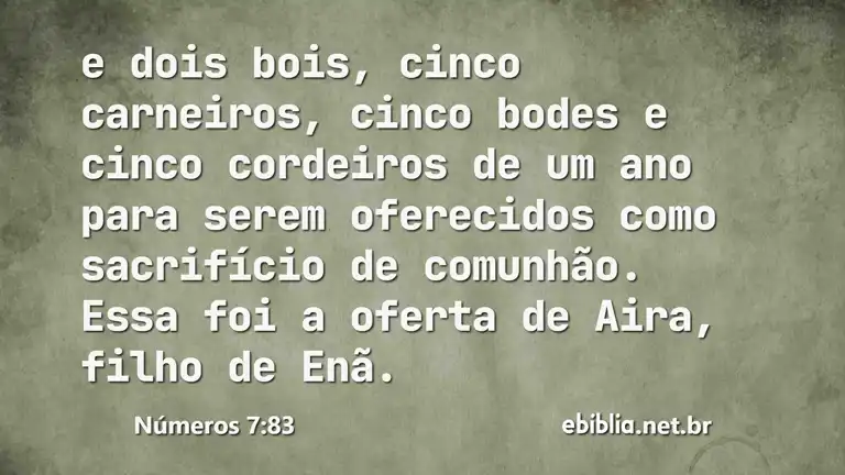 Números 7:83