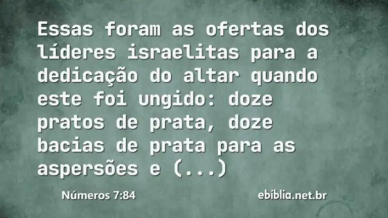 Números 7:84