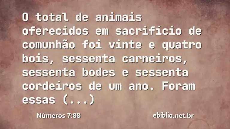 Números 7:88