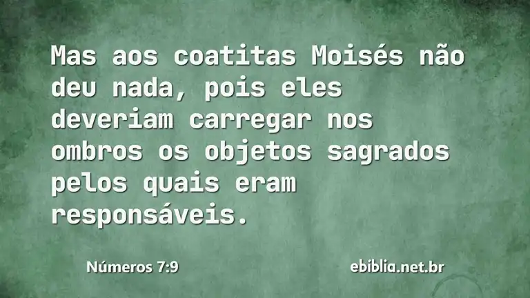 Números 7:9