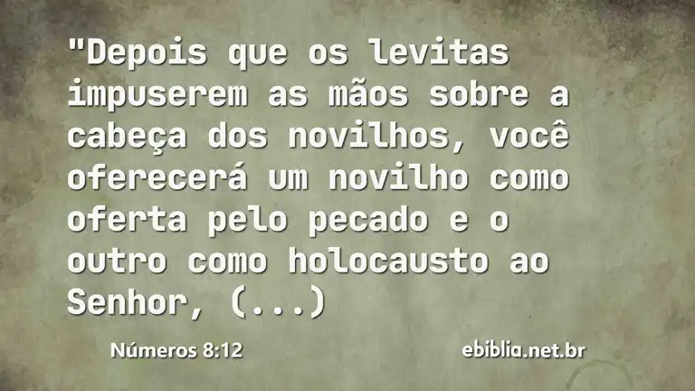 Números 8:12