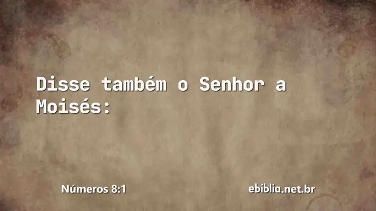 Números 8:1