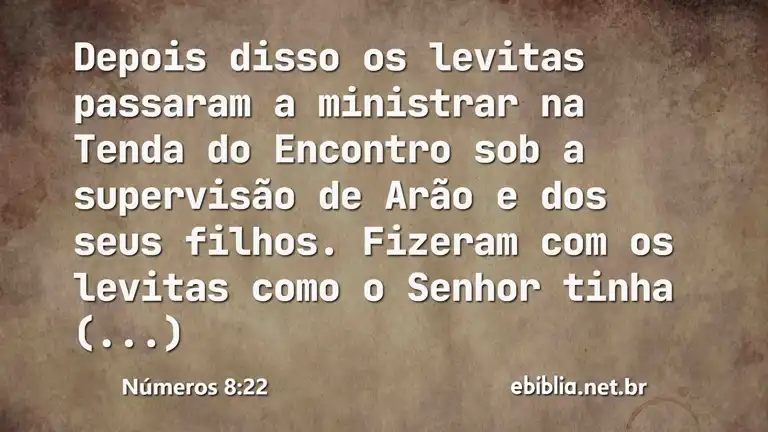 Números 8:22