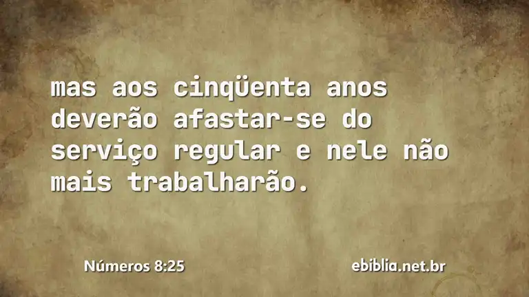 Números 8:25