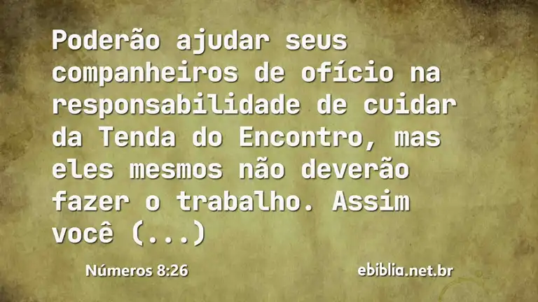 Números 8:26