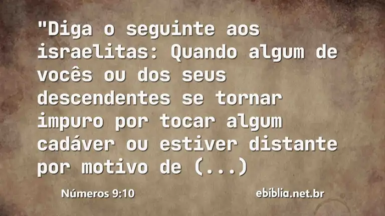 Números 9:10