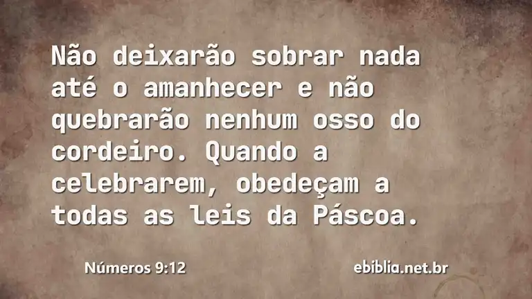 Números 9:12