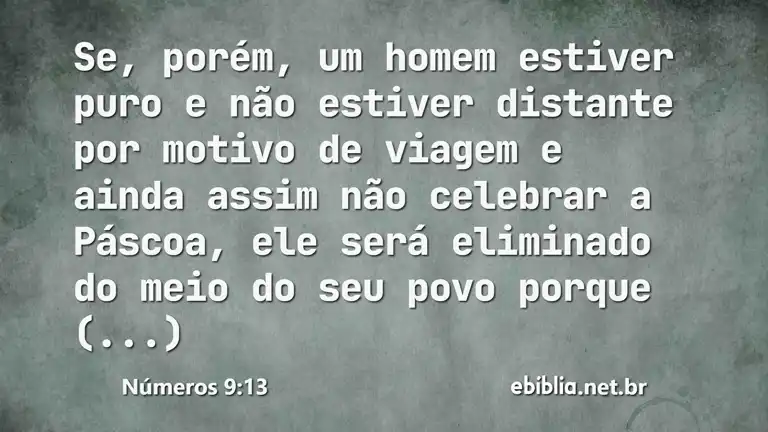 Números 9:13