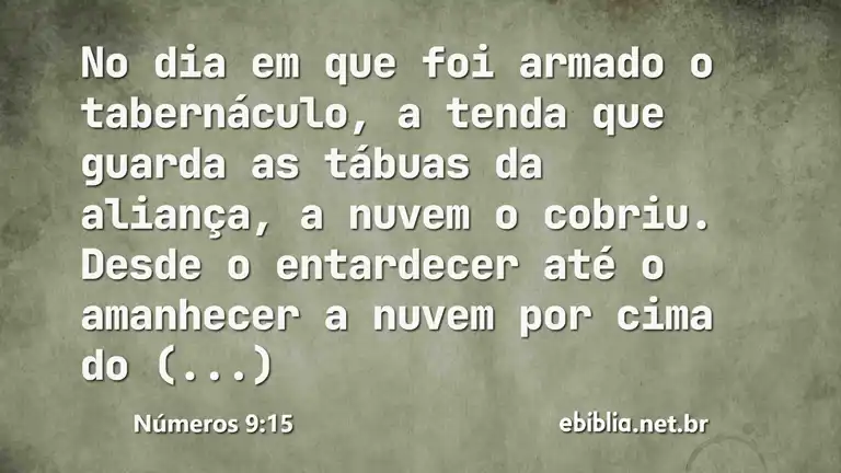 Números 9:15