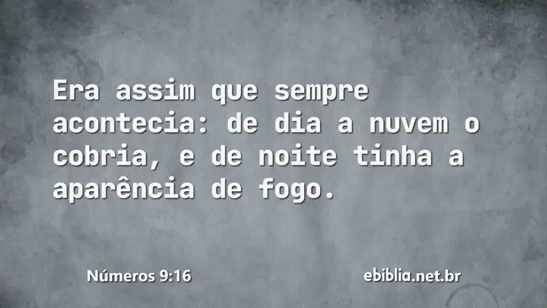 Números 9:16